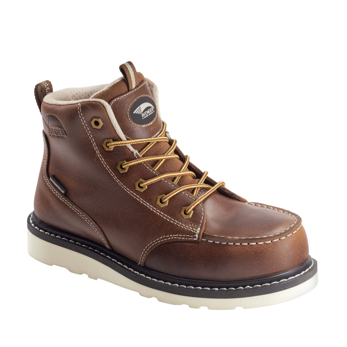 FSI Avenger 7551 Women's Wedge Brown Carbon Toe EH WP 6" Moc Toe Work