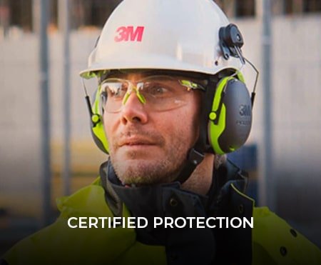 Certified Protection For Wrap Around Safety Glasses