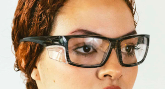 woman wearing hammer prescription safety glasses from Safety Gear Pro