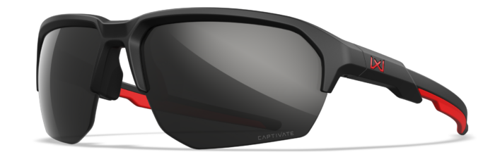 Wiley X JAKL safety sunglasses, Matte Black (American Sniper) Frame with Captivate Black Mirror Lenses