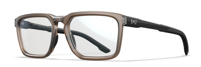 Wiley X Zulu tactical safety glasses, Frosted Tan with Gloss Black Temples