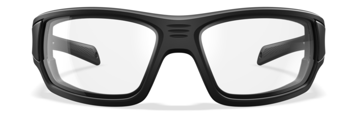 Wiley X Breach 2.5 front view showing CAPTIVATE Selenite lens with ANSI Z87.1+ marking
