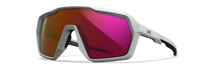 Wiley X Citadel new 2026 toric-lens tactical sunglasses, three-quarter view, with grey CAPTIVATE lens installed