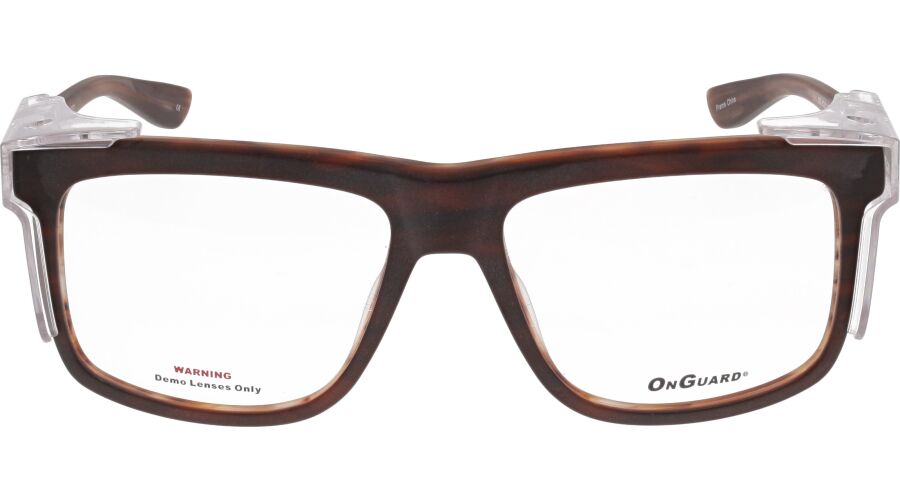 OnGuard OG XC232 Prescription Safety Glasses – Brown frame