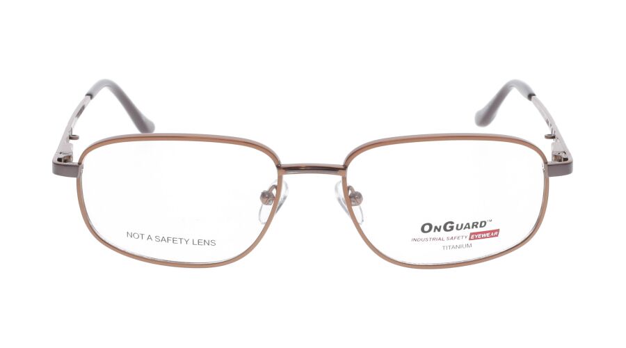 OnGuard OG 109 Prescription Safety Glasses – Brown frame