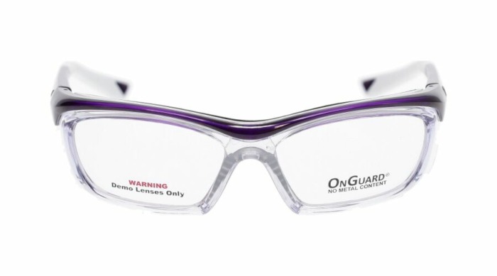 OnGuard OG 220S without Dust Dam Prescription Safety Glasses – Purple/White frame