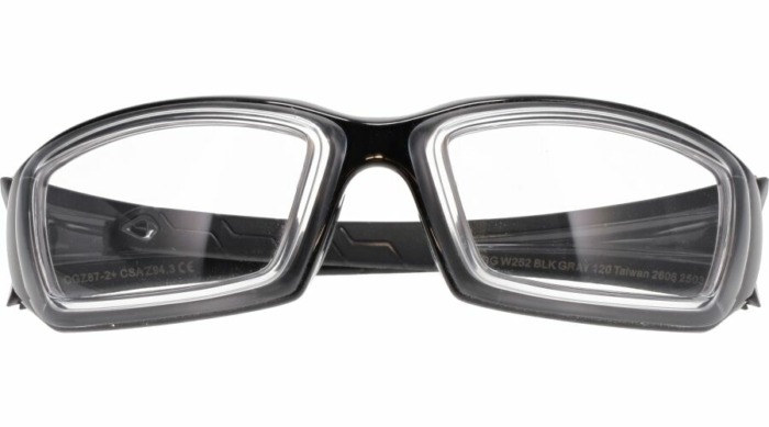 OnGuard OG W252 Prescription Safety Glasses – Black frame