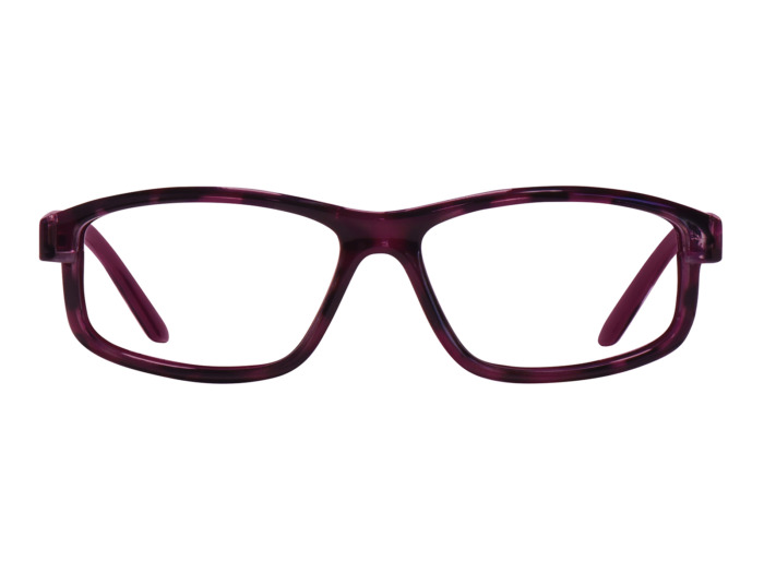SafeVision ALPHA-SV ANSI rated prescription safety glasses in SV Demi Purple, front view