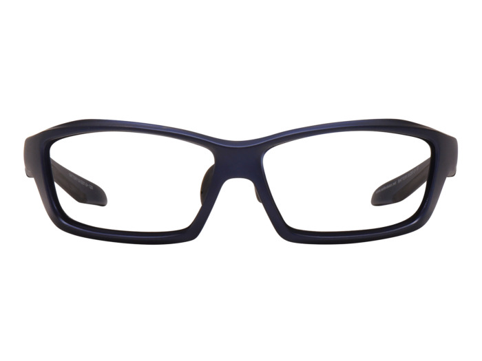 SafeVision BATTERY ANSI rated prescription safety glasses in Matte Navy, front view