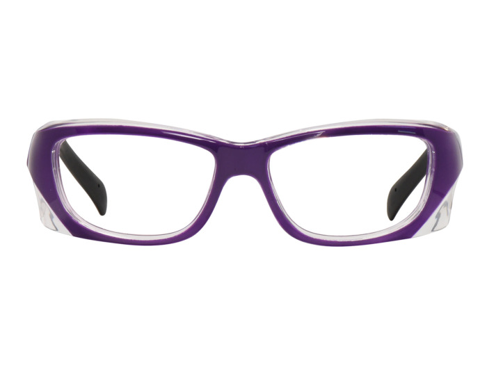 SafeVision CARRIER ANSI rated prescription safety glasses in Purple, front view