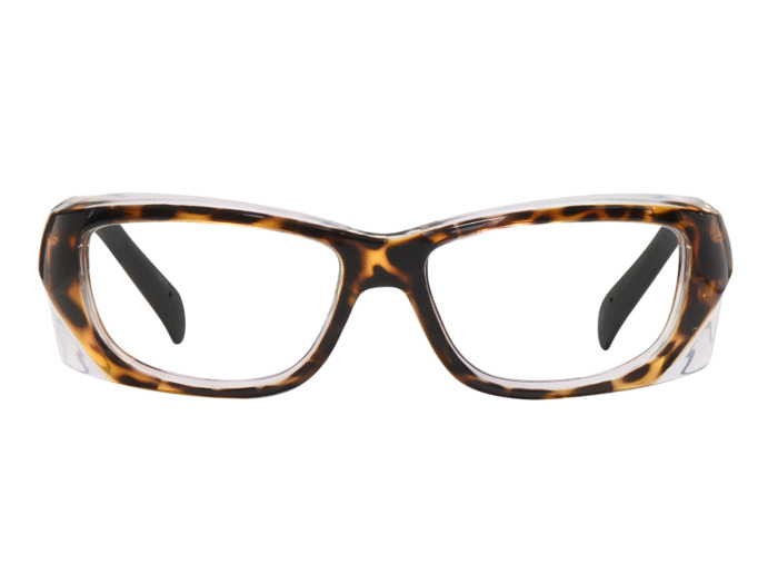 SafeVision CARRIER ANSI rated prescription safety glasses in Tortoise, front view