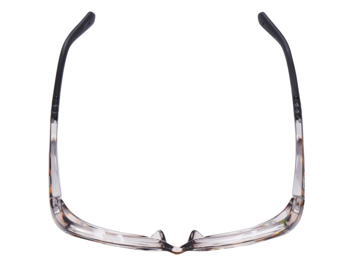 SafeVision CARRIER ANSI rated prescription safety glasses in Tortoise, top view