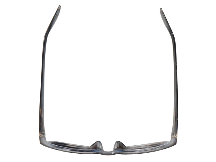 SafeVision FOXTROT ANSI rated prescription safety glasses in Gray, top view