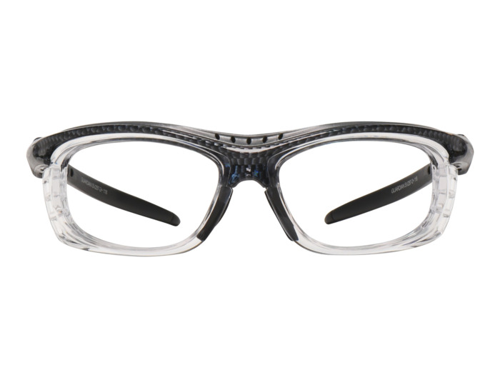 SafeVision GUARDIAN ANSI rated prescription safety glasses in Clear, front view