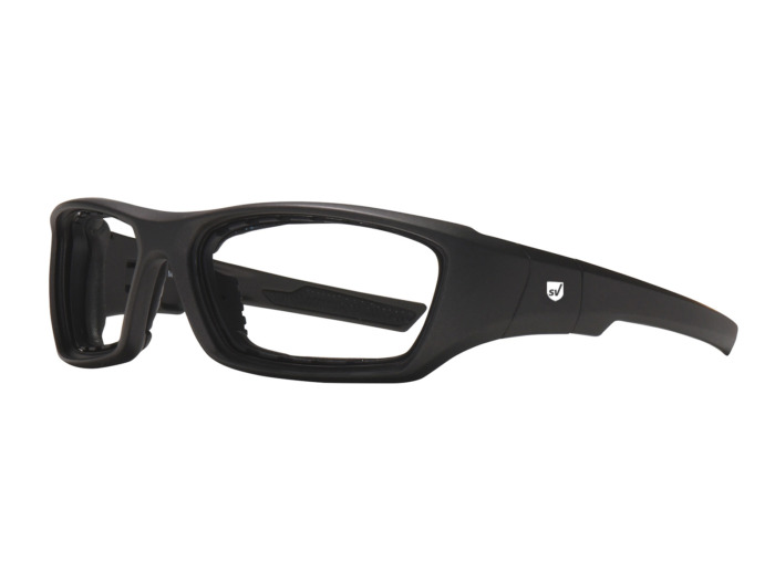 SafeVision MISFIRE ANSI rated prescription safety glasses in Matte Gunmetal Quarter