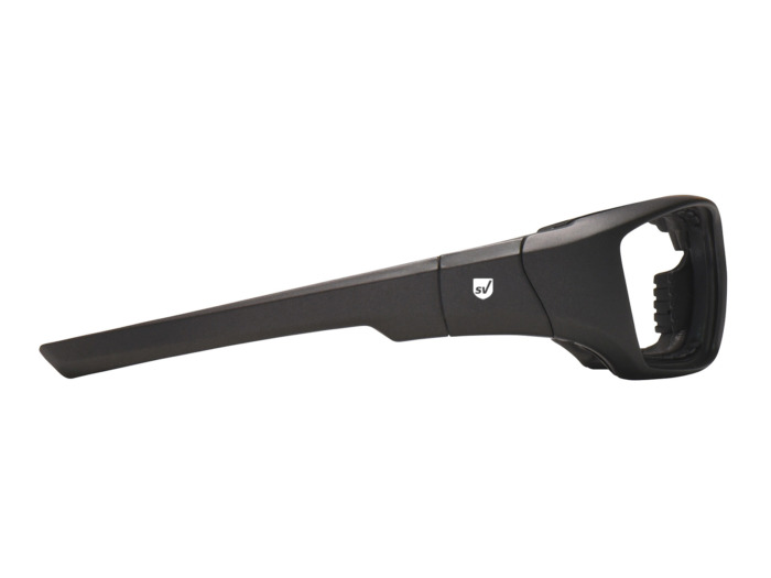 SafeVision MISFIRE ANSI rated prescription safety glasses in Matte Gunmetal Right