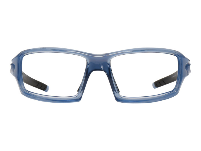 SafeVision RANGER ANSI rated prescription safety glasses in Crystal Blue, front view