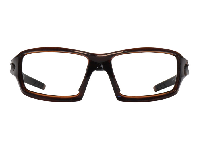 SafeVision RANGER ANSI rated prescription safety glasses in Crystal Brown, front view