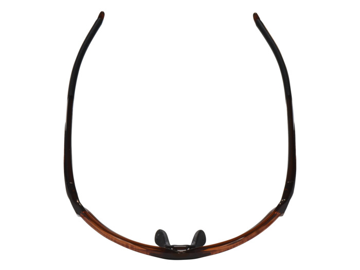 SafeVision RANGER ANSI rated prescription safety glasses in Crystal Brown, top view