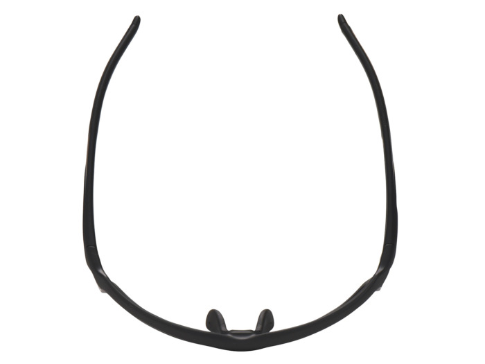 SafeVision RANGER ANSI rated prescription safety glasses in Matte Black, top view