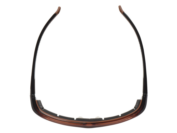 SafeVision SV26 ANSI rated prescription safety glasses in Brown, top view