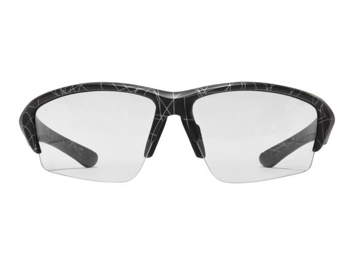 SafeVision SVSR-5 ANSI rated prescription safety glasses in Matte Spider Web, front view
