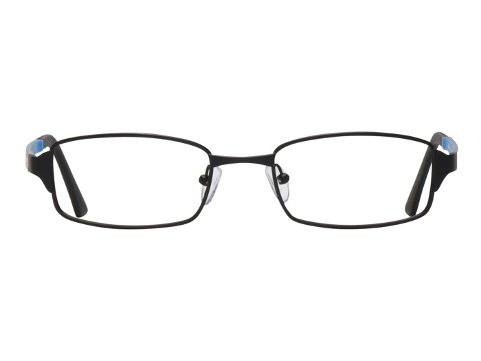 SafeVision SVSS 1 ANSI rated prescription safety glasses in Black Blue, front view