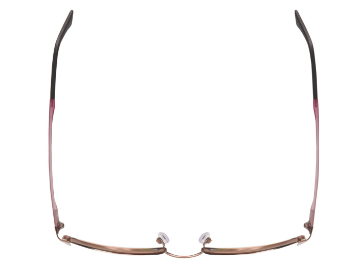 SafeVision SVSS 1 ANSI rated prescription safety glasses in Brown Red, top view