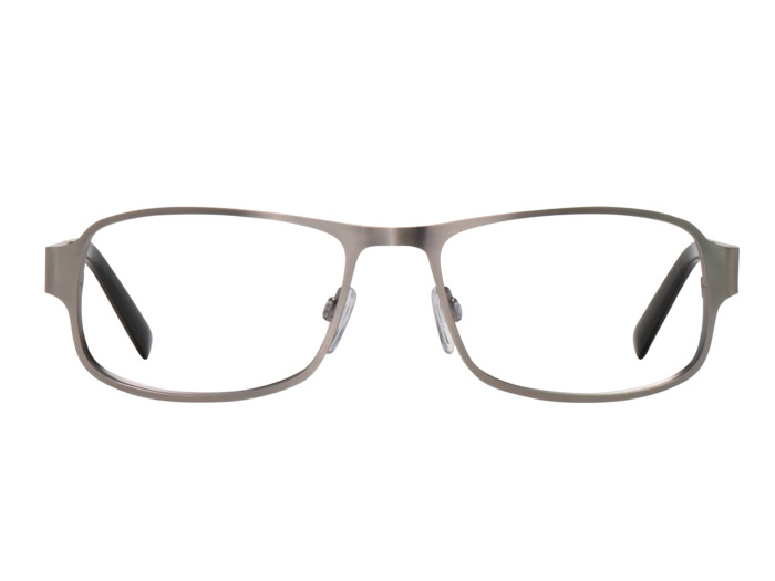 SafeVision SVSS 12 ANSI rated prescription safety glasses in Antique Silver, front view