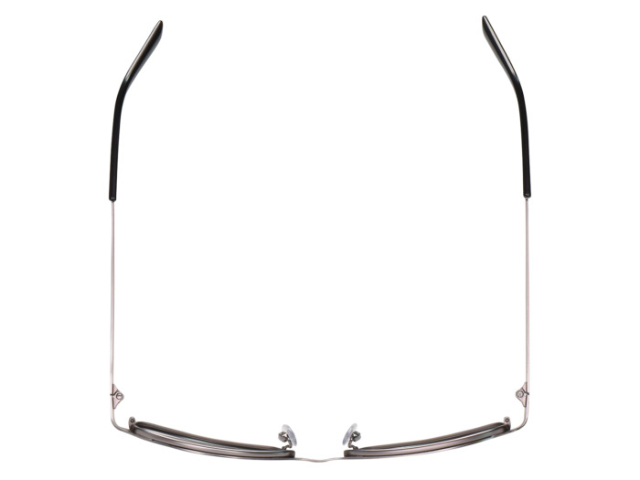 SafeVision SVSS 12 ANSI rated prescription safety glasses in Antique Silver, top view
