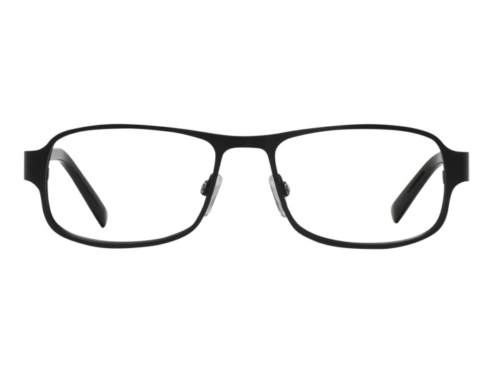 SafeVision SVSS 12 ANSI rated prescription safety glasses in Matte Black, front view