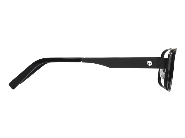 SafeVision SVSS 12 ANSI rated prescription safety glasses in Matte Black, right side view