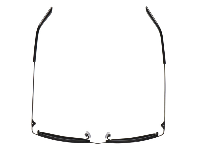 SafeVision SVSS 12 ANSI rated prescription safety glasses in Matte Black, top view