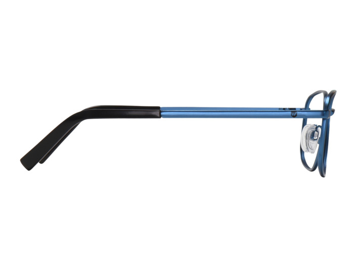 SafeVision SVSS 14 ANSI rated prescription safety glasses in Matte Blue, right side view