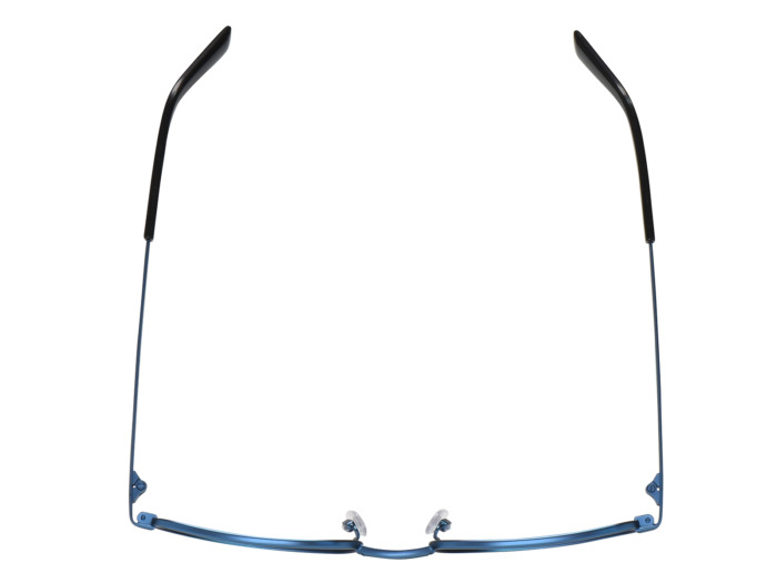 SafeVision SVSS 14 ANSI rated prescription safety glasses in Matte Blue, top view