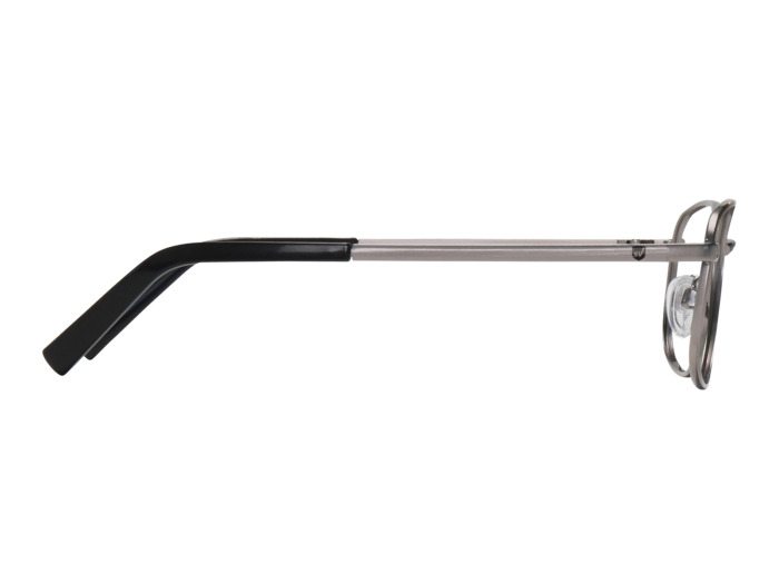 SafeVision SVSS 14 ANSI rated prescription safety glasses in Matte Silver, right side view