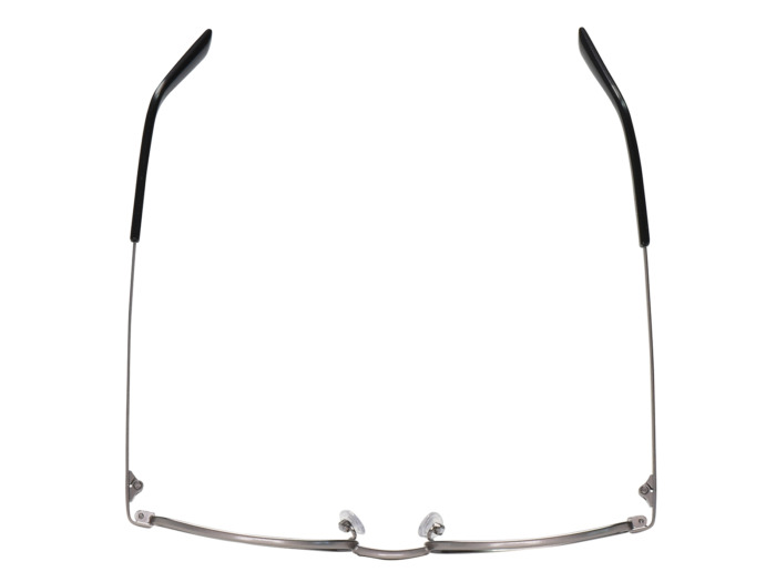 SafeVision SVSS 14 ANSI rated prescription safety glasses in Matte Silver, top view
