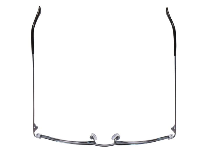 SafeVision SVTI 1 ANSI rated prescription safety glasses in Gunmetal, top view