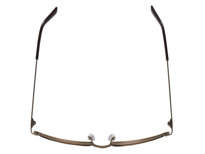 SafeVision SVTI 11 ANSI rated prescription safety glasses in Antique Gold, top view