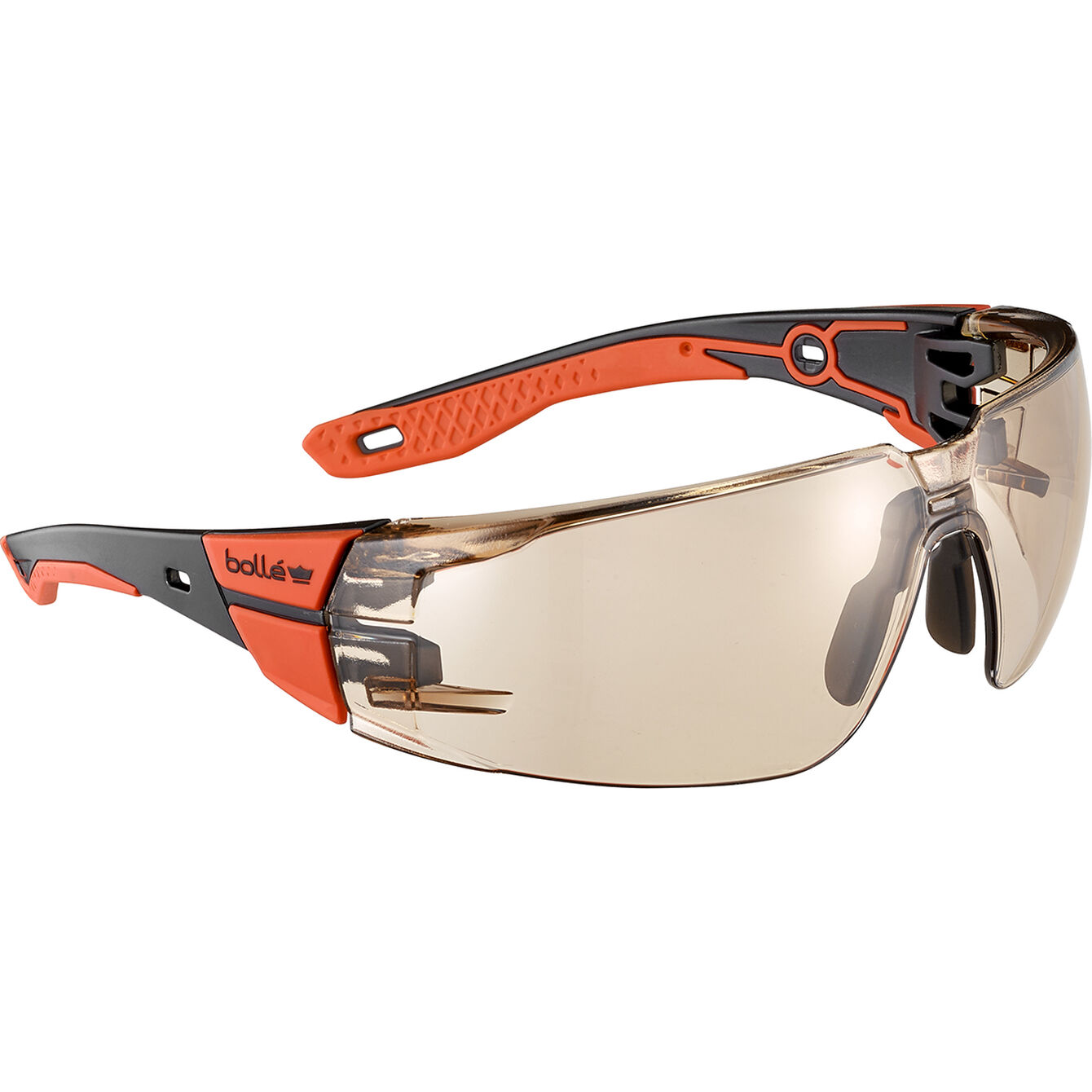 Bolle Rush+ 2.0 Safety Glasses – Black/Red frame, Copper lens